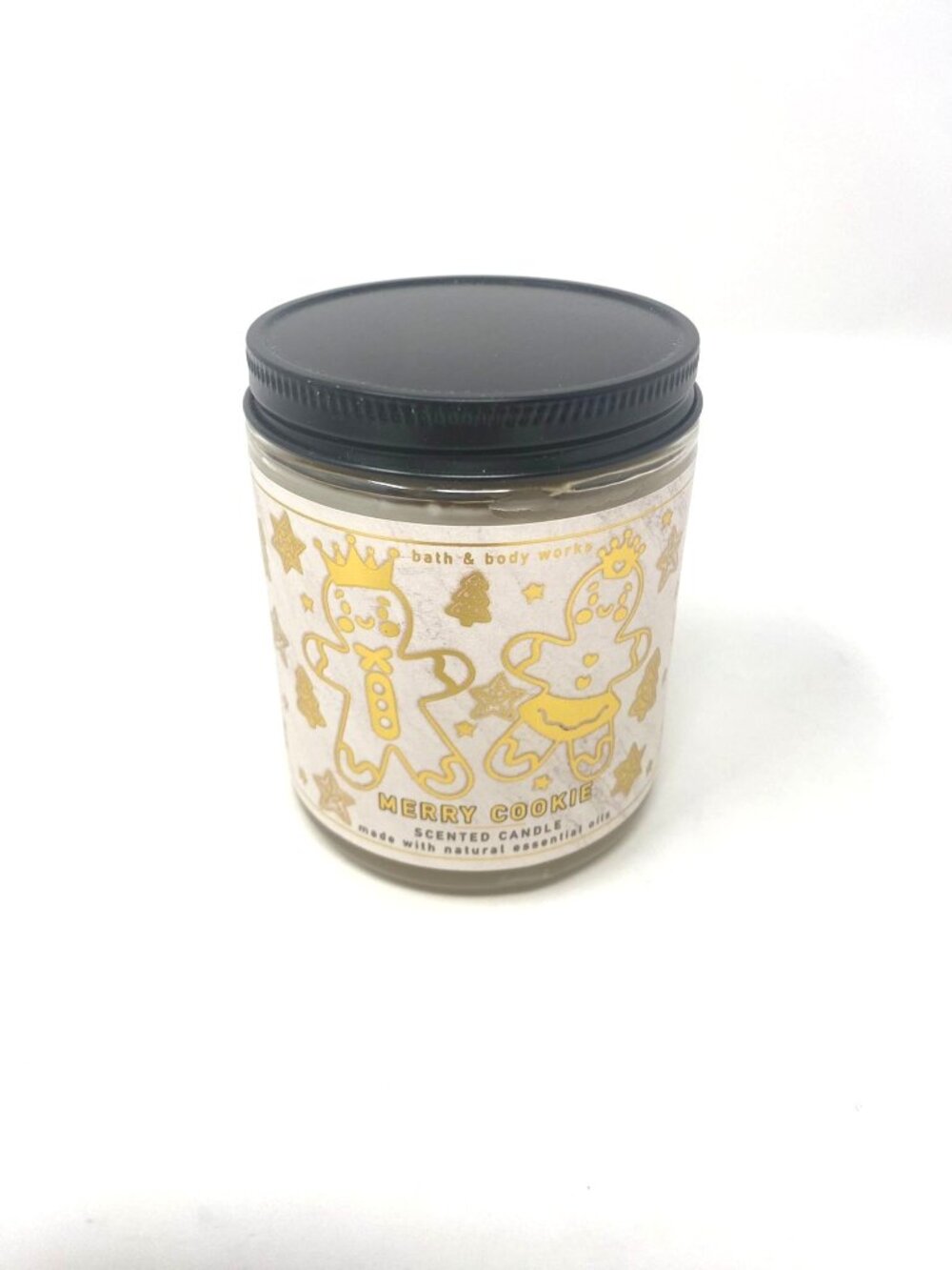 Bath & Body Works Merry Cookie Scented Candle Single Wick Holiday Scent Cozy